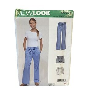 New Look N6606 Pants Shorts Sewing Pattern Size 6-18